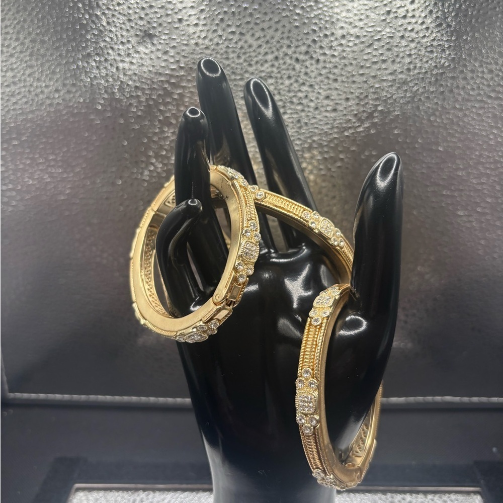 Elegant Gold and CZ  Women's Bangles $79.00 Each